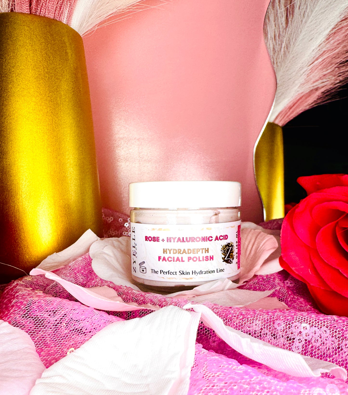 Rose & Hyaluronic Acid: Hydradepth Facial Polish