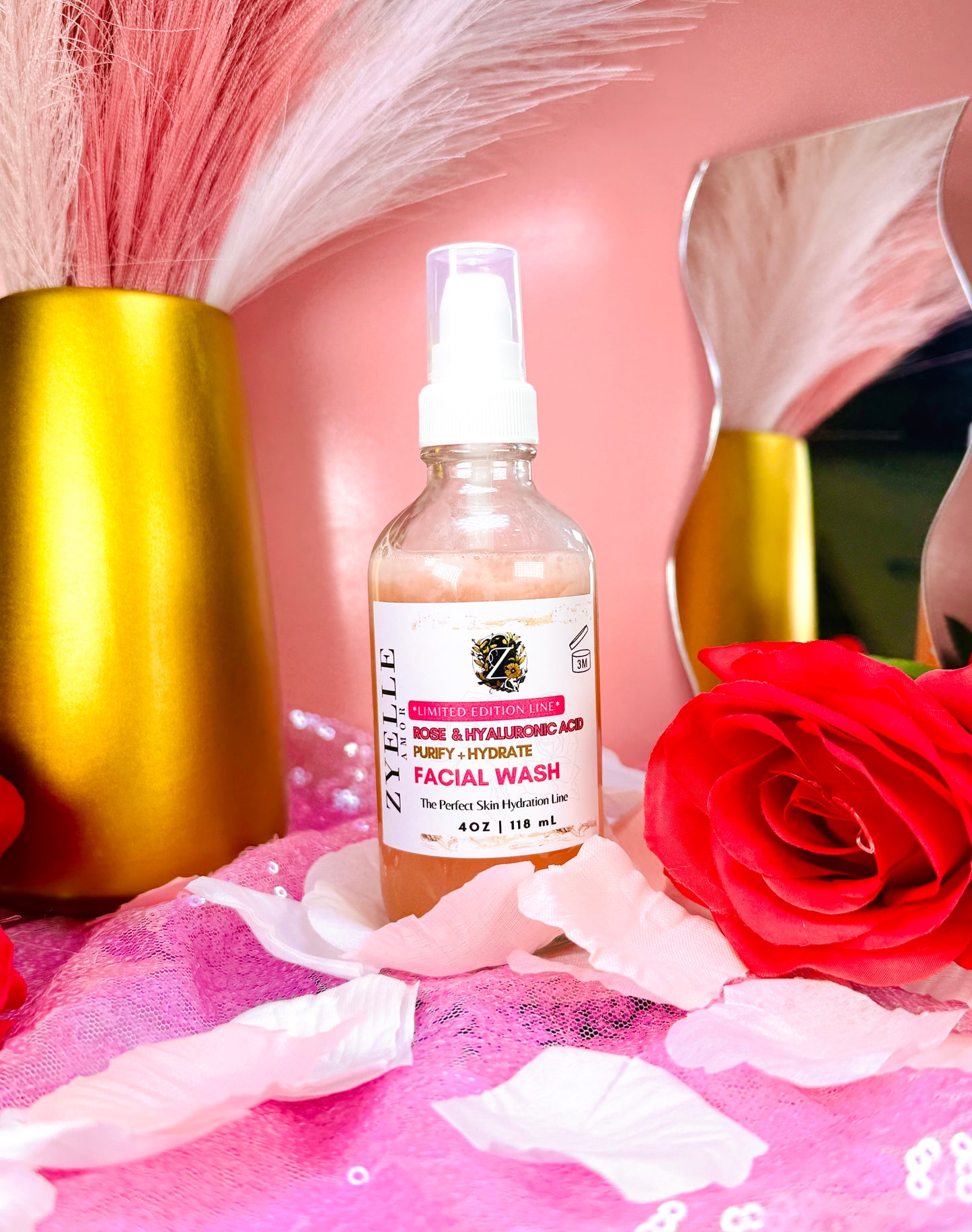Rose & Hyaluronic Acid Facial Wash