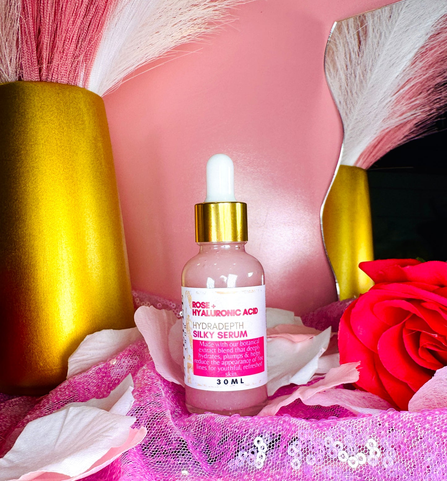 Rose + Hyaluronic Acid: HydraDepth Silky Serum